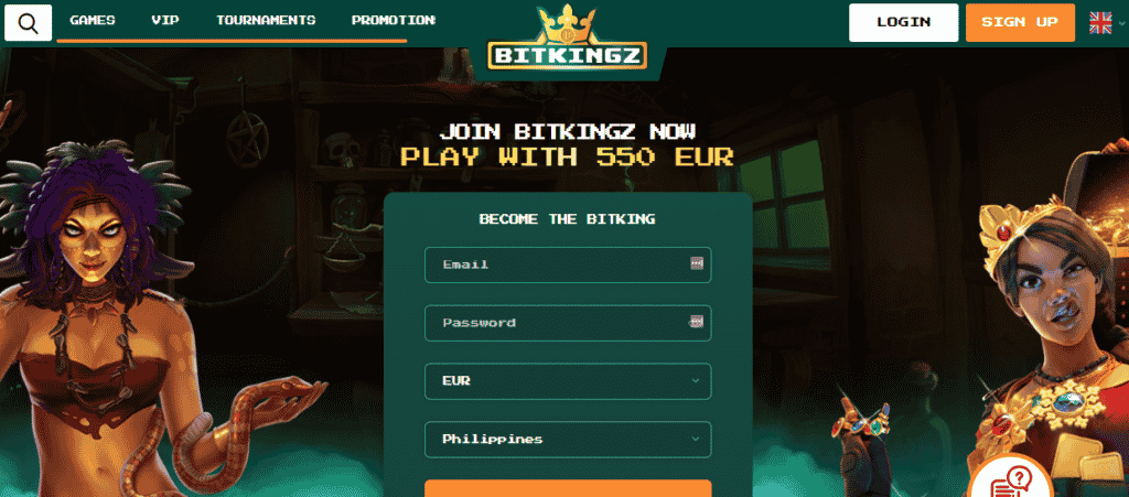 Bitkingz Casino Screenshot